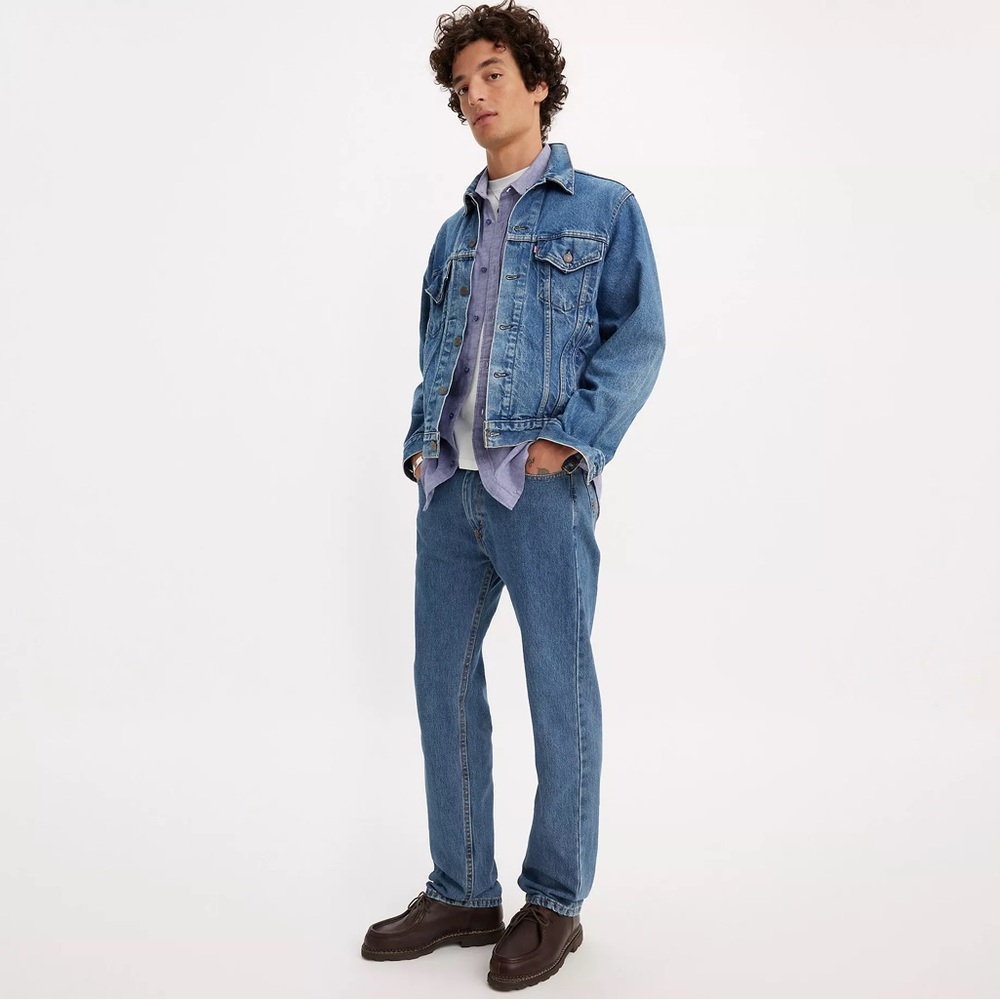 NWT Levi’s Mens 505 Regular Fit Medium Stonewash Non-Stretch Denim Jeans 36 x 29 - Picture 16 of 16